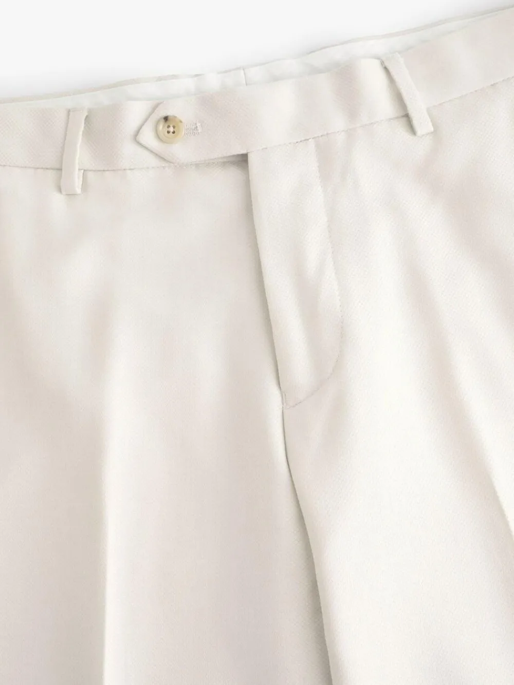 Next Ecru Slim Fit Textured Suit Trousers^ Pants & Chinos