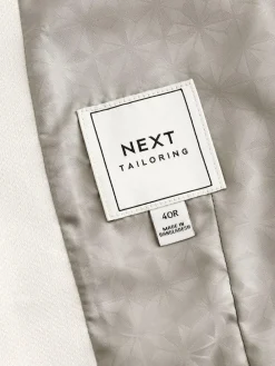 Next Ecru Textured Suit Waistcoat^ Vests