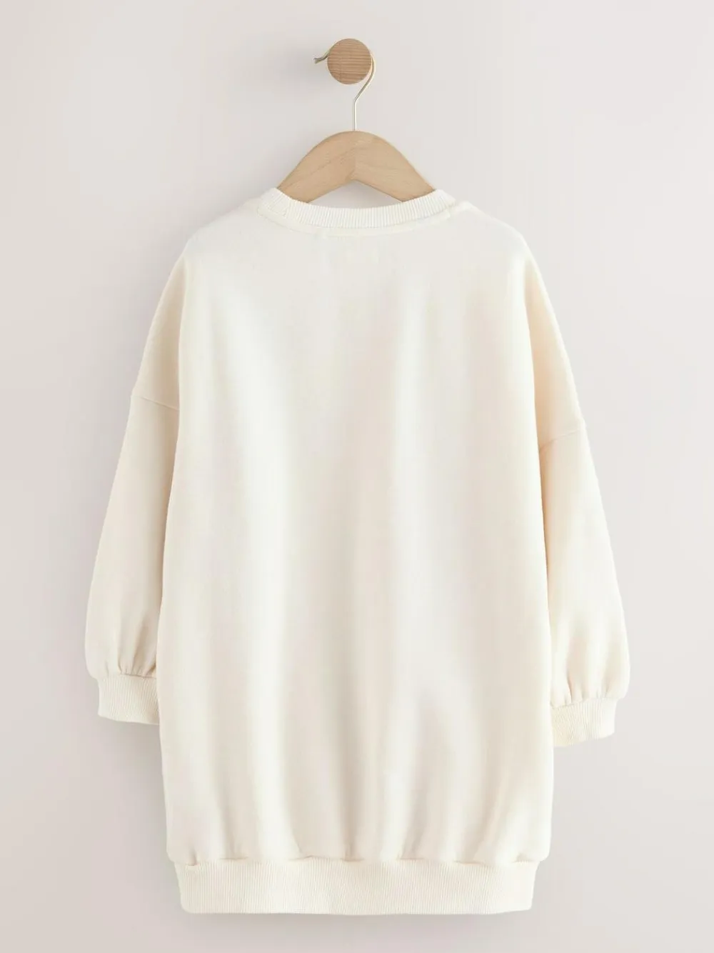 Next Ecru Unicorn Graphic Jumper Dress (3-16yrs)^ Knitwear & Sweaters|Knitwear