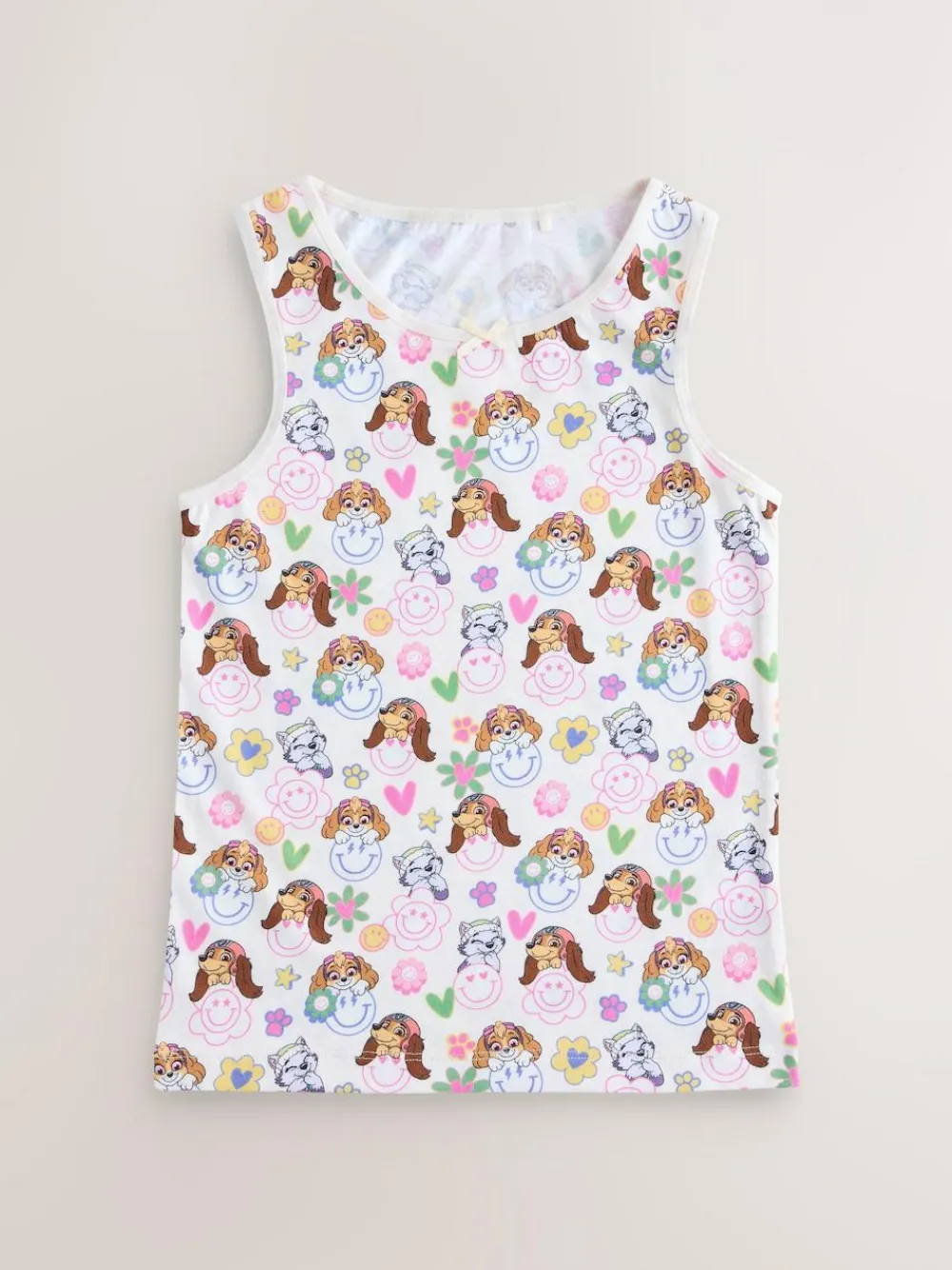 Next Ecru/Pink Paw Patrol Vests 3 Pack (2-8yrs)