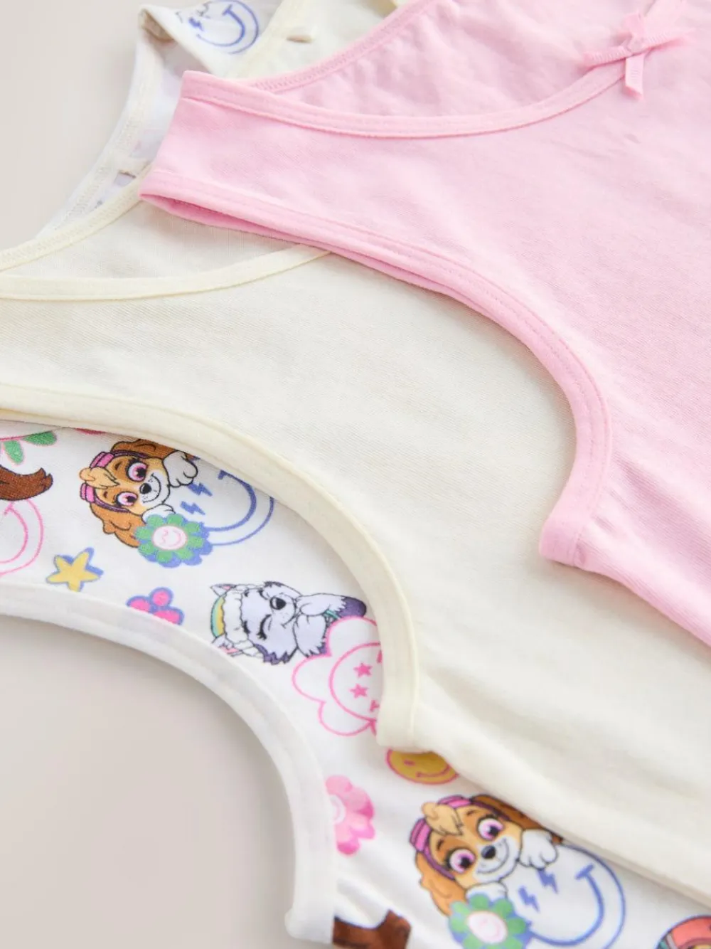 Next Ecru/Pink Paw Patrol Vests 3 Pack (2-8yrs)