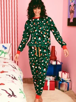 Eleanor Bowmer 100% Cotton Pyjamas Green