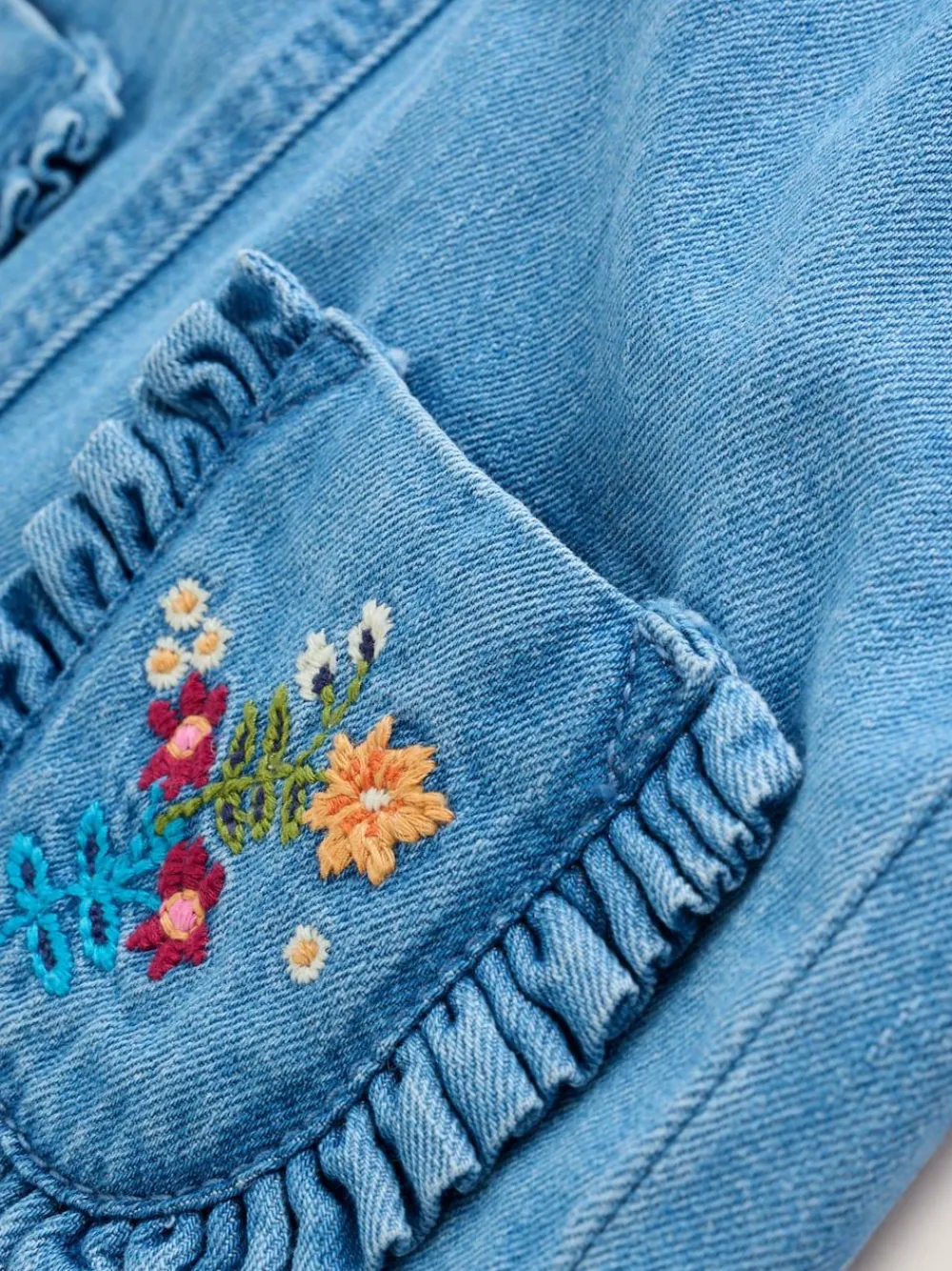 Sale Next Dungarees and Long Sleeve Bodysuit Set 2 Piece (0mths-3yrs) Embroidered Denim