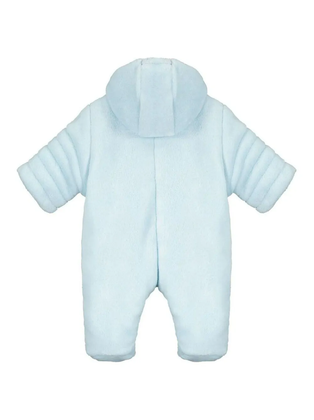 New Emile Et Rose Blue Deep Pile Fleece Pramsuit with 3D teddy