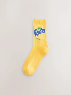 Next Fanta Lemon License Ribbed Ankle Socks 2 Pack^Women Socks & Tights