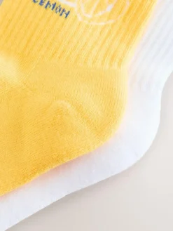 Next Fanta Lemon License Ribbed Ankle Socks 2 Pack^Women Socks & Tights