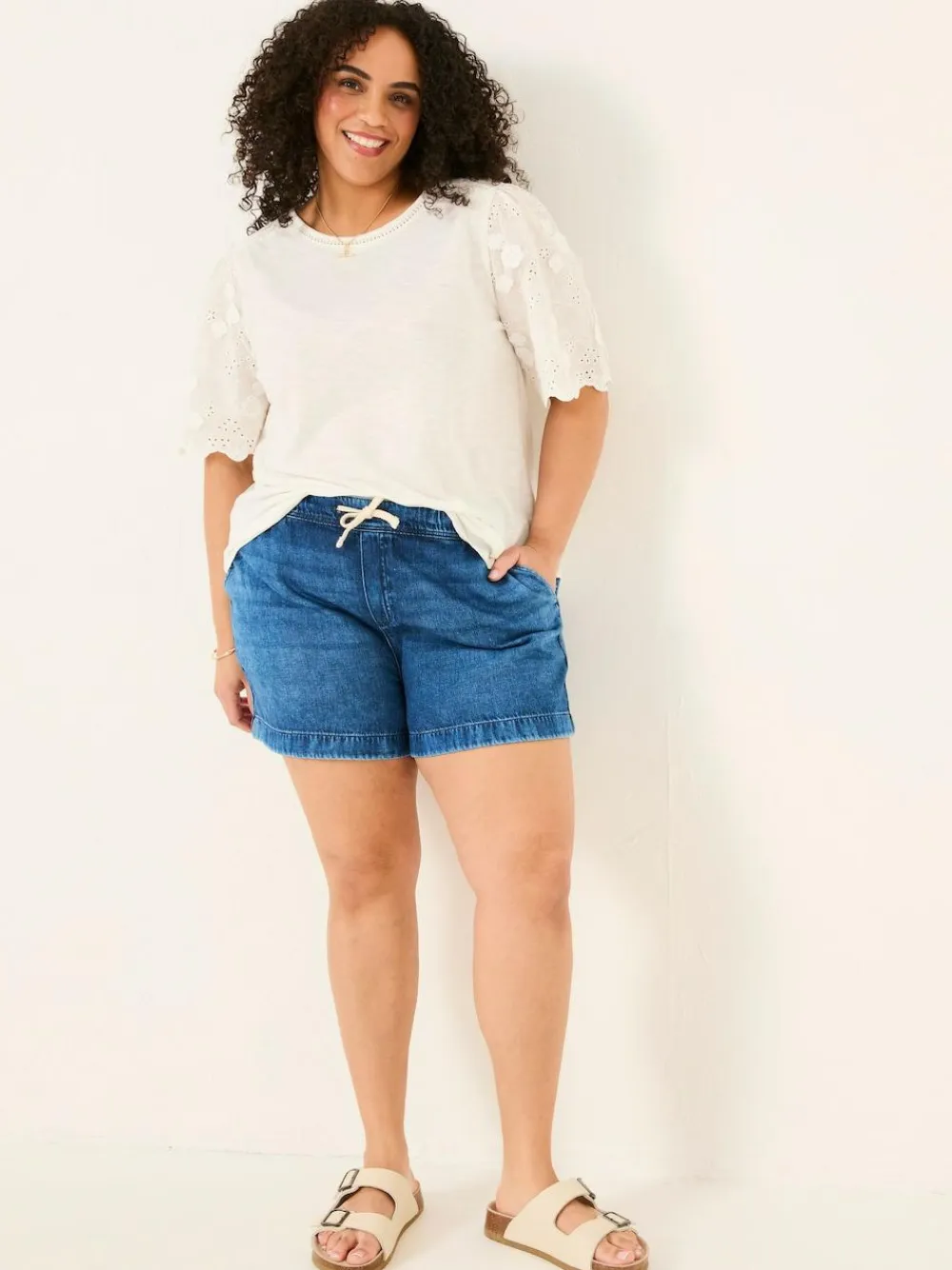 Outlet Fat Face FatFace Ashby Drawstring Shorts Dark Vintage Blue