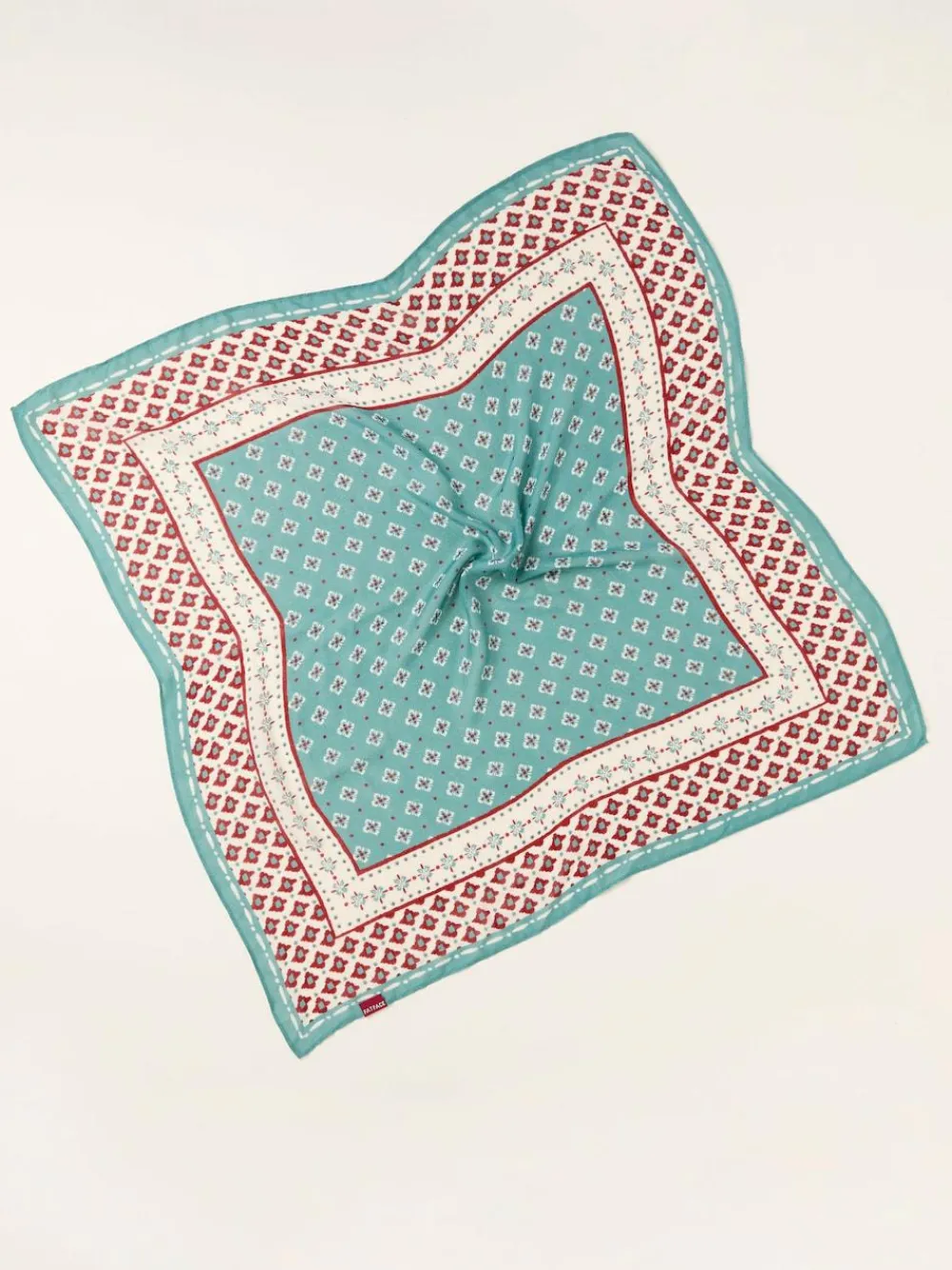 Online Fat Face FatFace Blue Geometric Hair Scarf