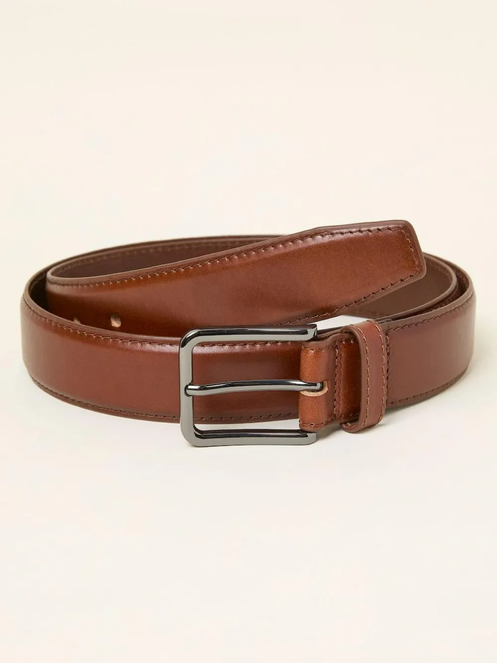Sale Fat Face FatFace Dark Tan Smart Leather Belt