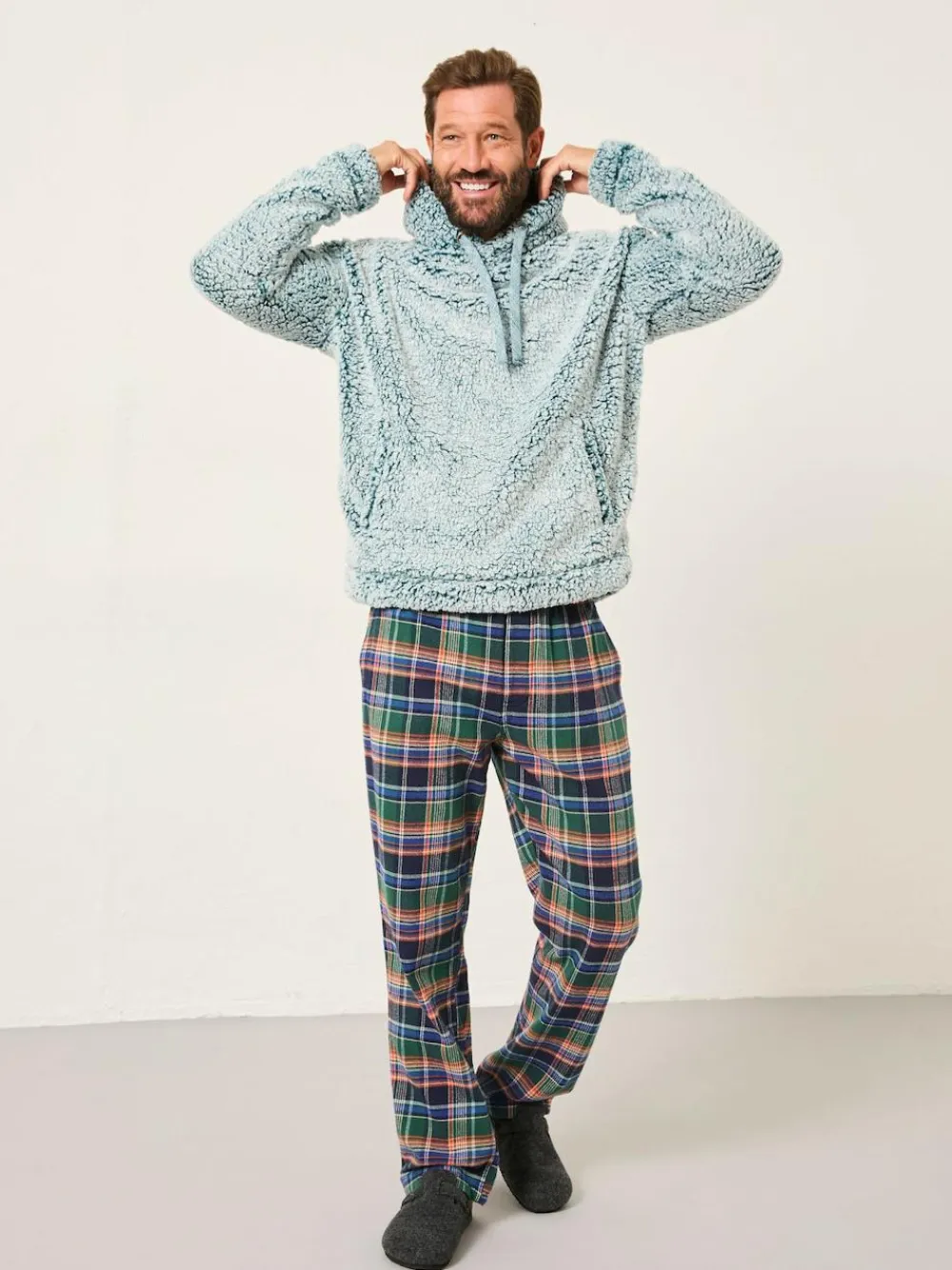 Hot Fat Face FatFace Sofa Snuggle Hoodie Dark Teal