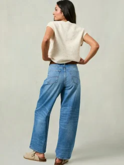 Outlet Fat Face FatFace Filby Light Wash Relaxed Straight Jeans