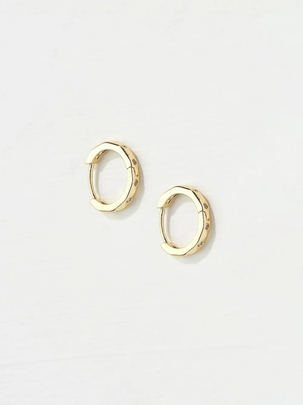 Fat Face FatFace Gold Tone Gem Huggie Hoops Earrings^Women Jewellery