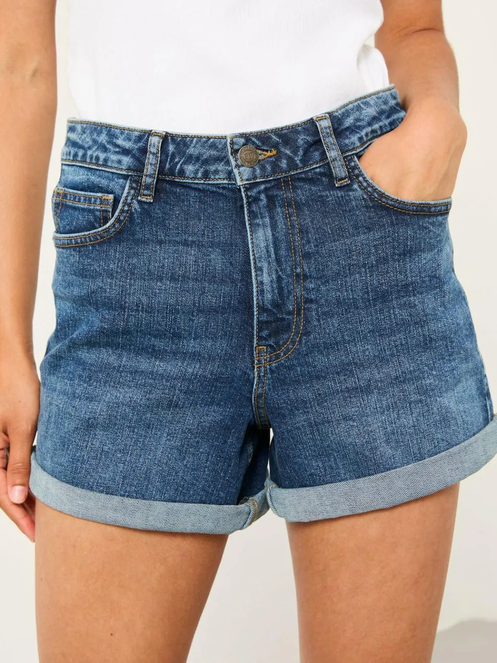 Fat Face FatFace Harlyn Harlyn Denim Shorts Dark Vintage Blue