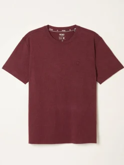 Best Fat Face FatFace Lulworth Claret Short Sleeve T-Shirt