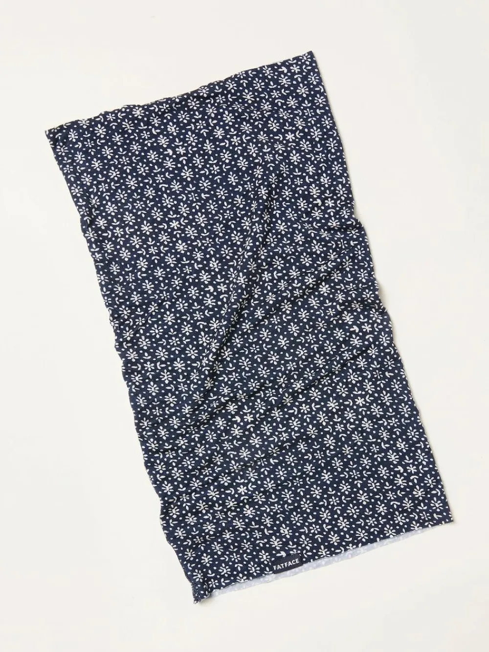 Fat Face FatFace Navy Blue Woodblock Print Multi Snood^Women Hats, Gloves & Scarves|Hats, Gloves & Scarves