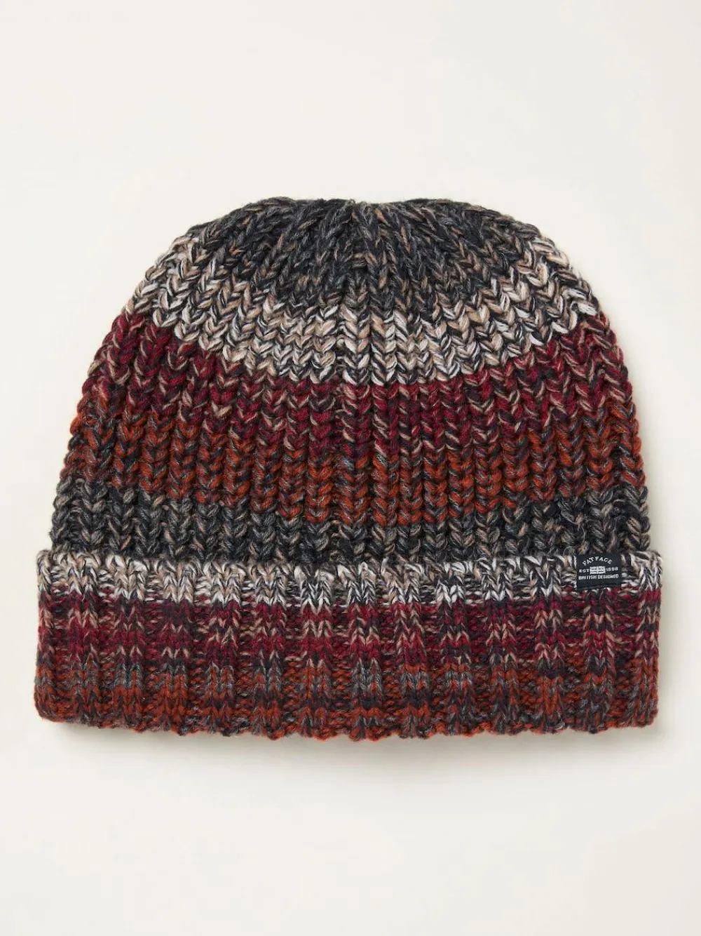 Best Fat Face FatFace Twist Colourblock Beanie Orange