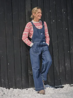 Outlet Fat Face FatFace Raffles Dungaree Blue Denim