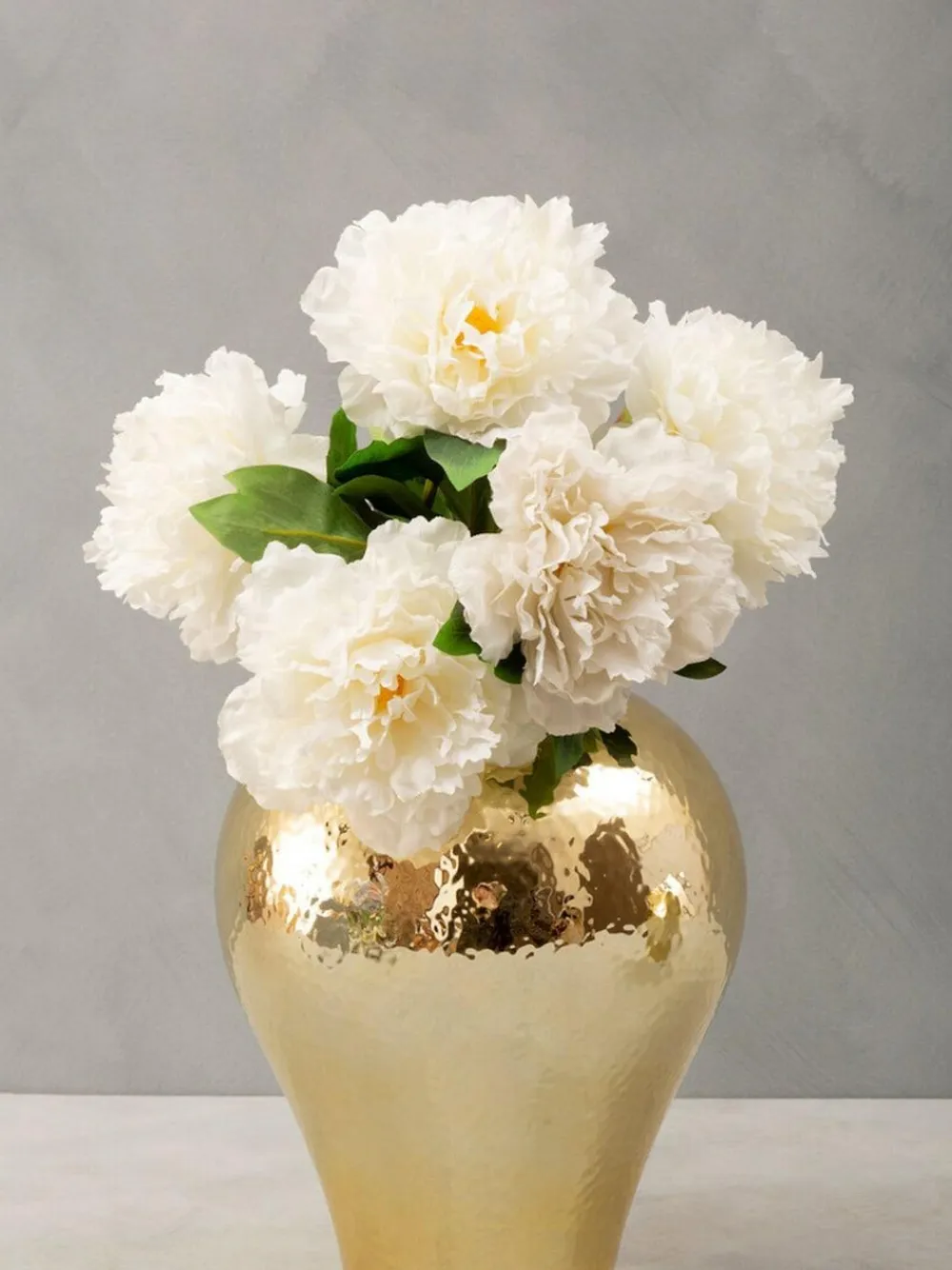 Fifty Five South Gold Large Ceramic Vase^ Vases