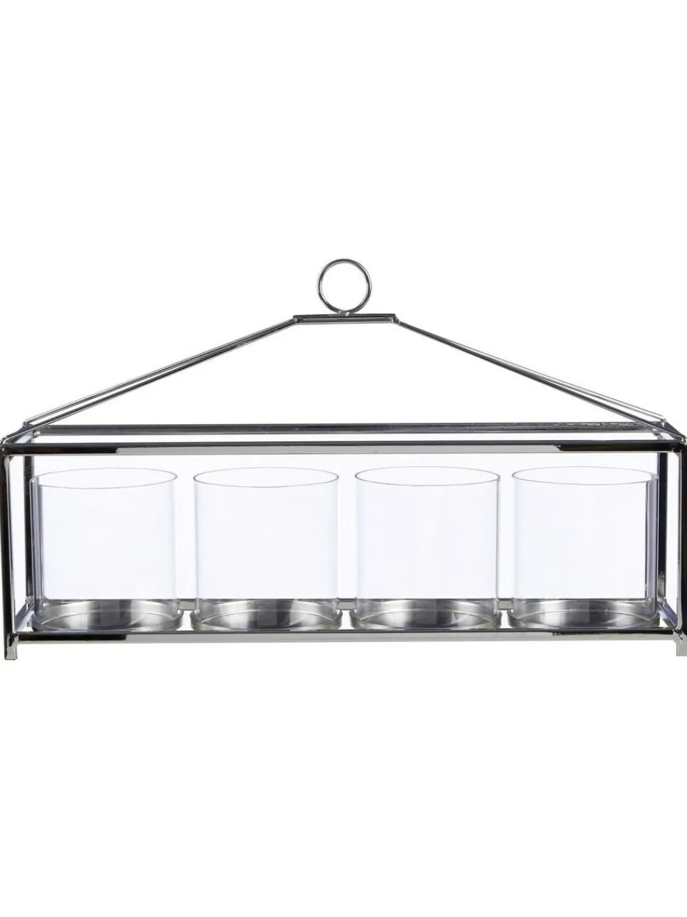 Sale Fifty Five South Silver 4 Hurricane Candle Holder