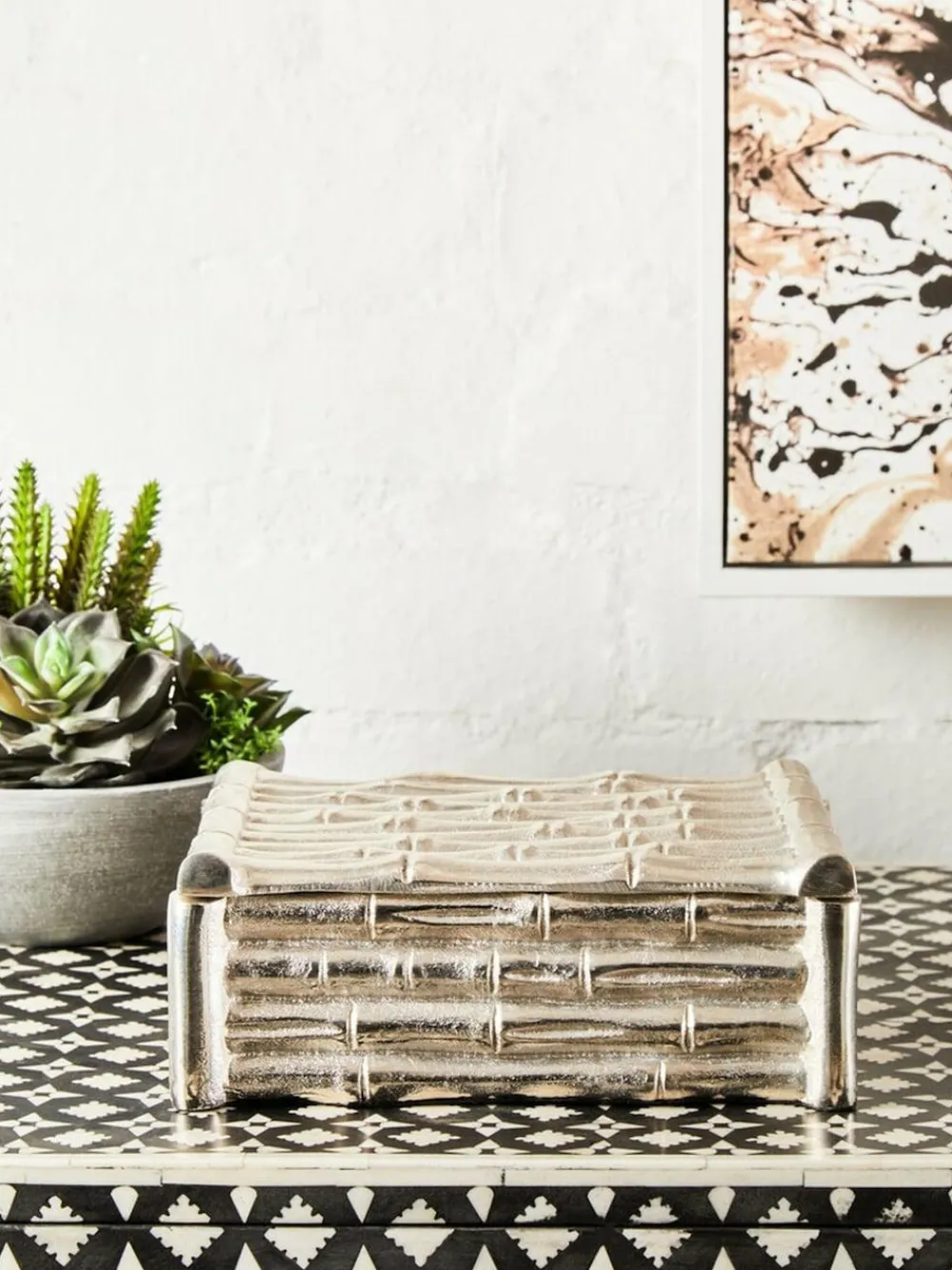Hot Fifty Five South Hiba Trinket Box Silver
