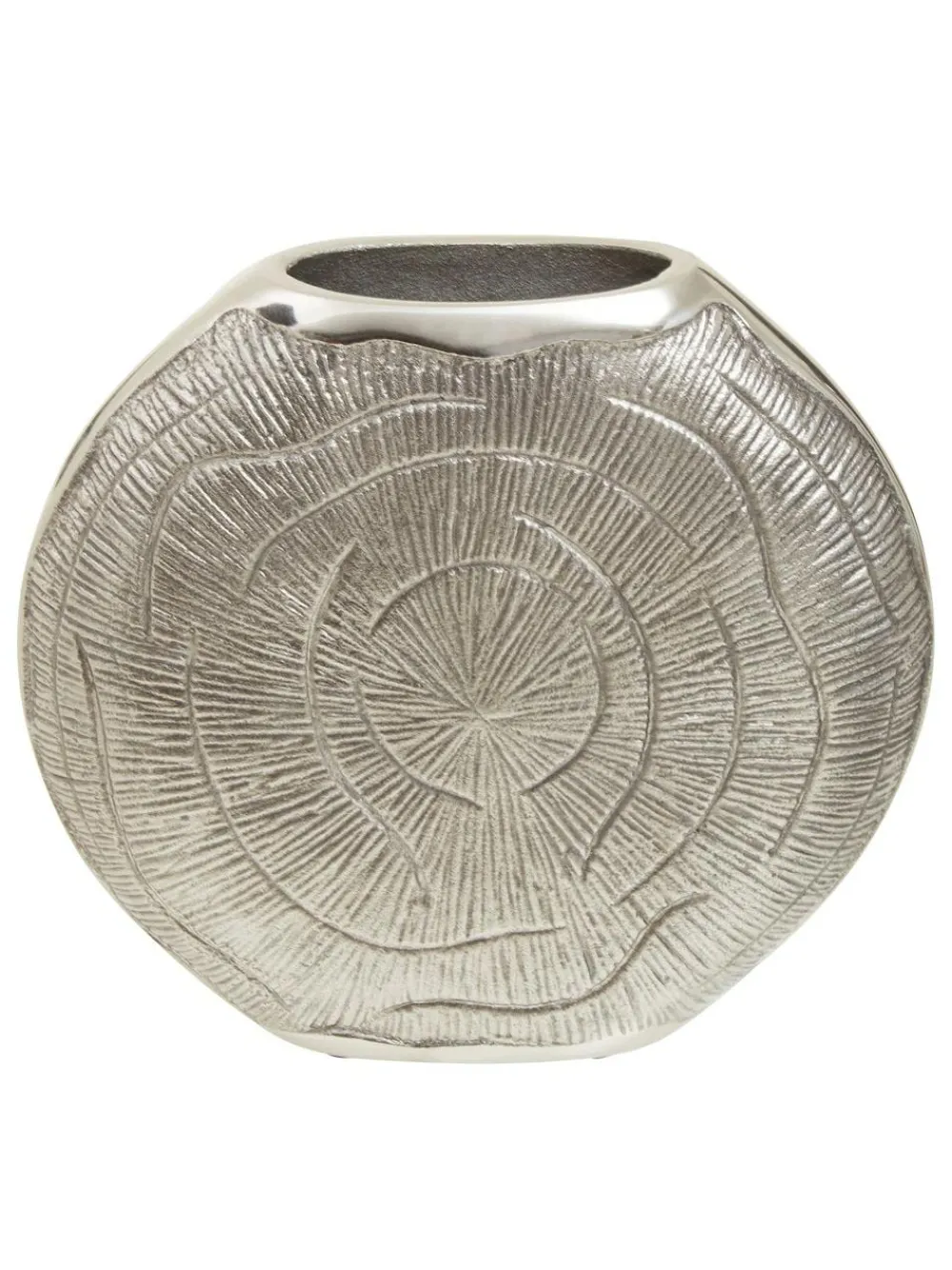 Fifty Five South Silver Small Silva Oak Effect Finish Vase^ Vases