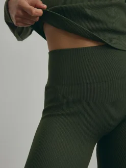 Clearance Next Forest Green Ribbed Seamless High Waist Leggings