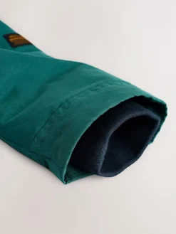 Best Next Forest Green Waterproof Borg Lined Parka Coat (3mths-7yrs)