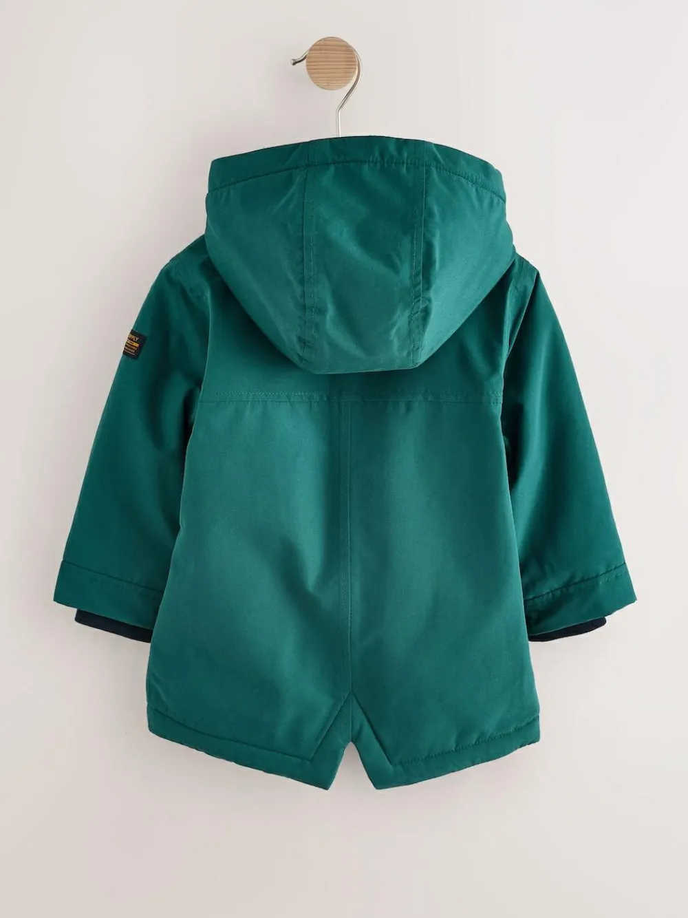 Best Next Forest Green Waterproof Borg Lined Parka Coat (3mths-7yrs)