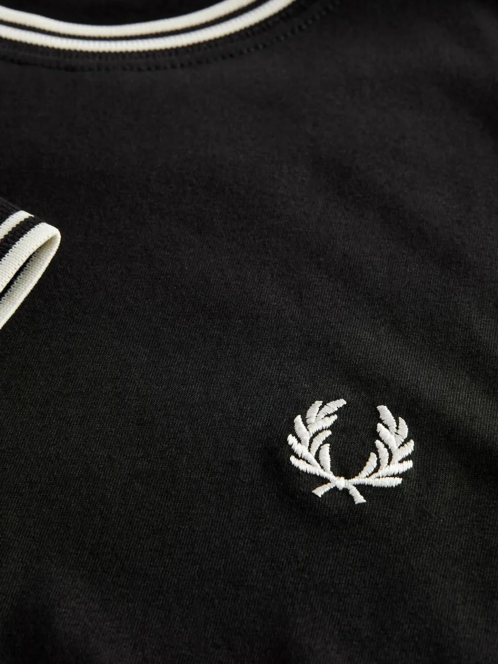 Fred Perry Black Twin Tipped Logo T-Shirt^ Tops & T-Shirts
