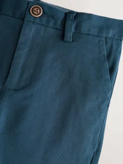 New Next French Navy Blue Regular Fit Stretch Chino Trousers (3-17yrs)