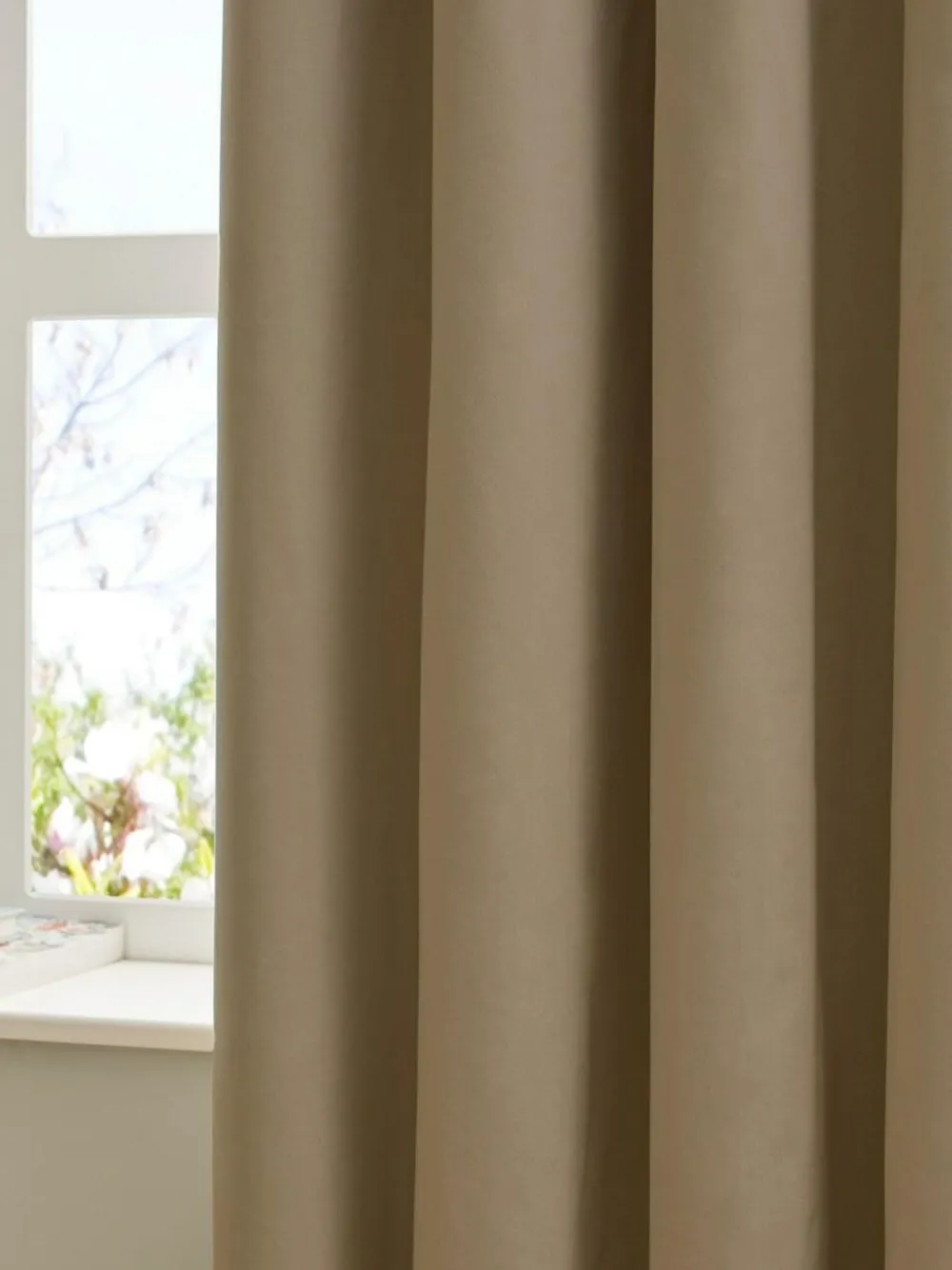 Furn Mocha The Ultimate Velvet 100% Blackout Eyelet Blackout Curtains^ Curtains & Blinds
