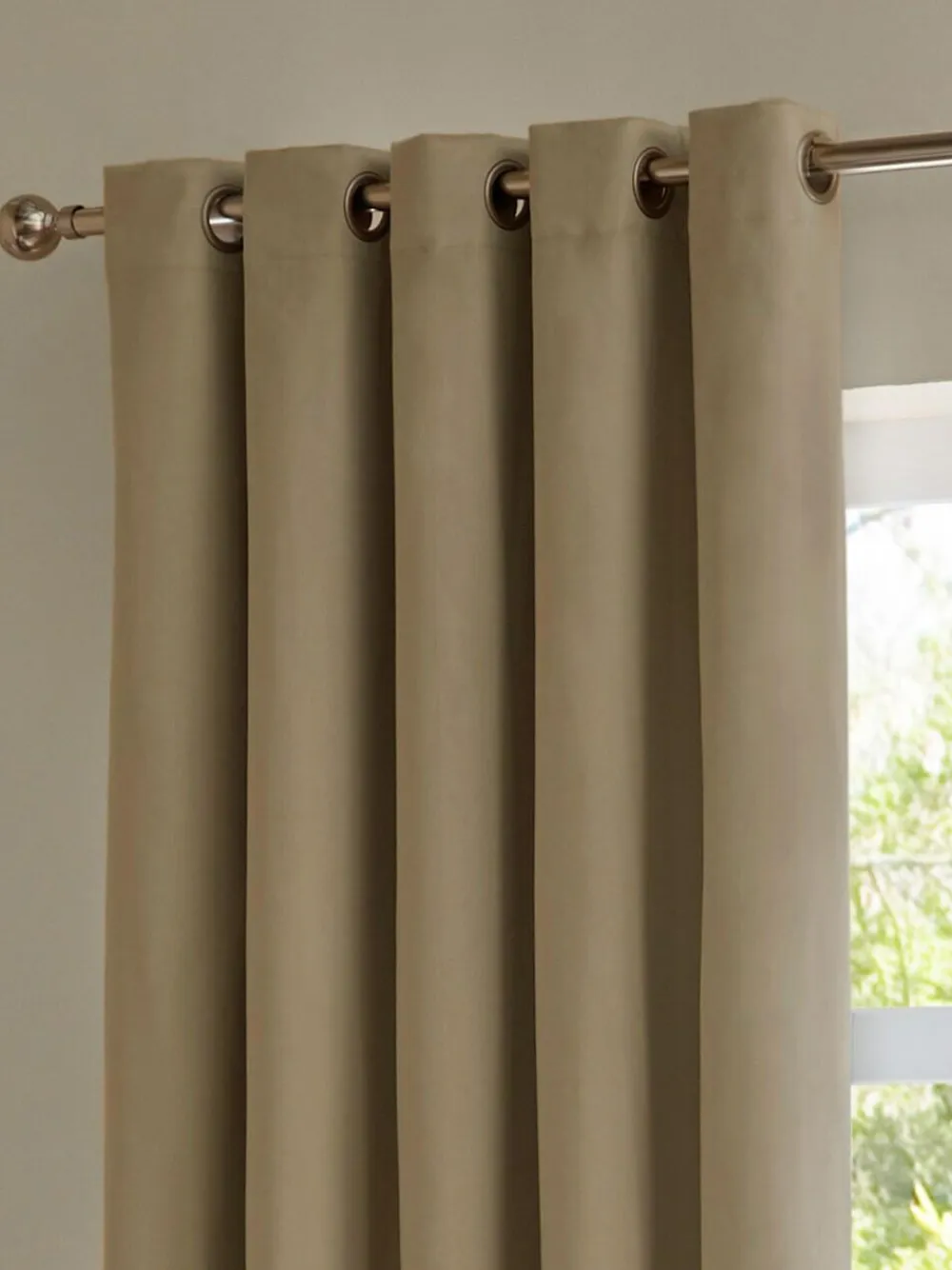Furn Mocha The Ultimate Velvet 100% Blackout Eyelet Blackout Curtains^ Curtains & Blinds