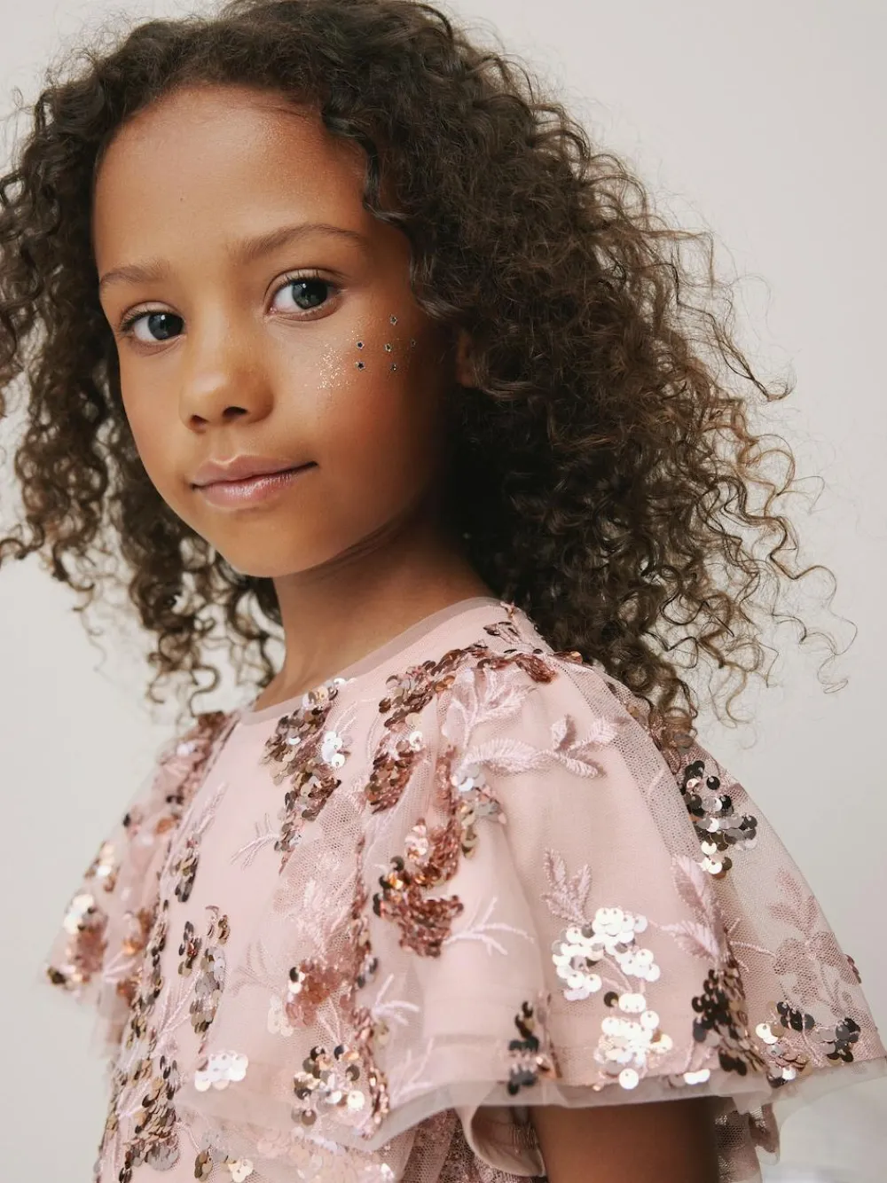 Next Gold Sequin Party Dress (3-16yrs)^ Occasionwear|Dresses
