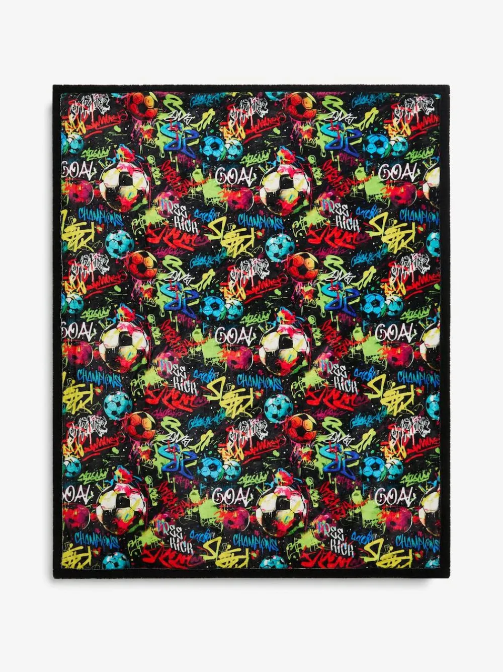 Online Next Graffiti Football Fleece Throw
