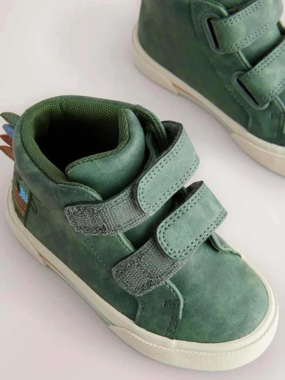 Discount Next Standard Fit (F) Touch Fastening Boots Green Crocodile