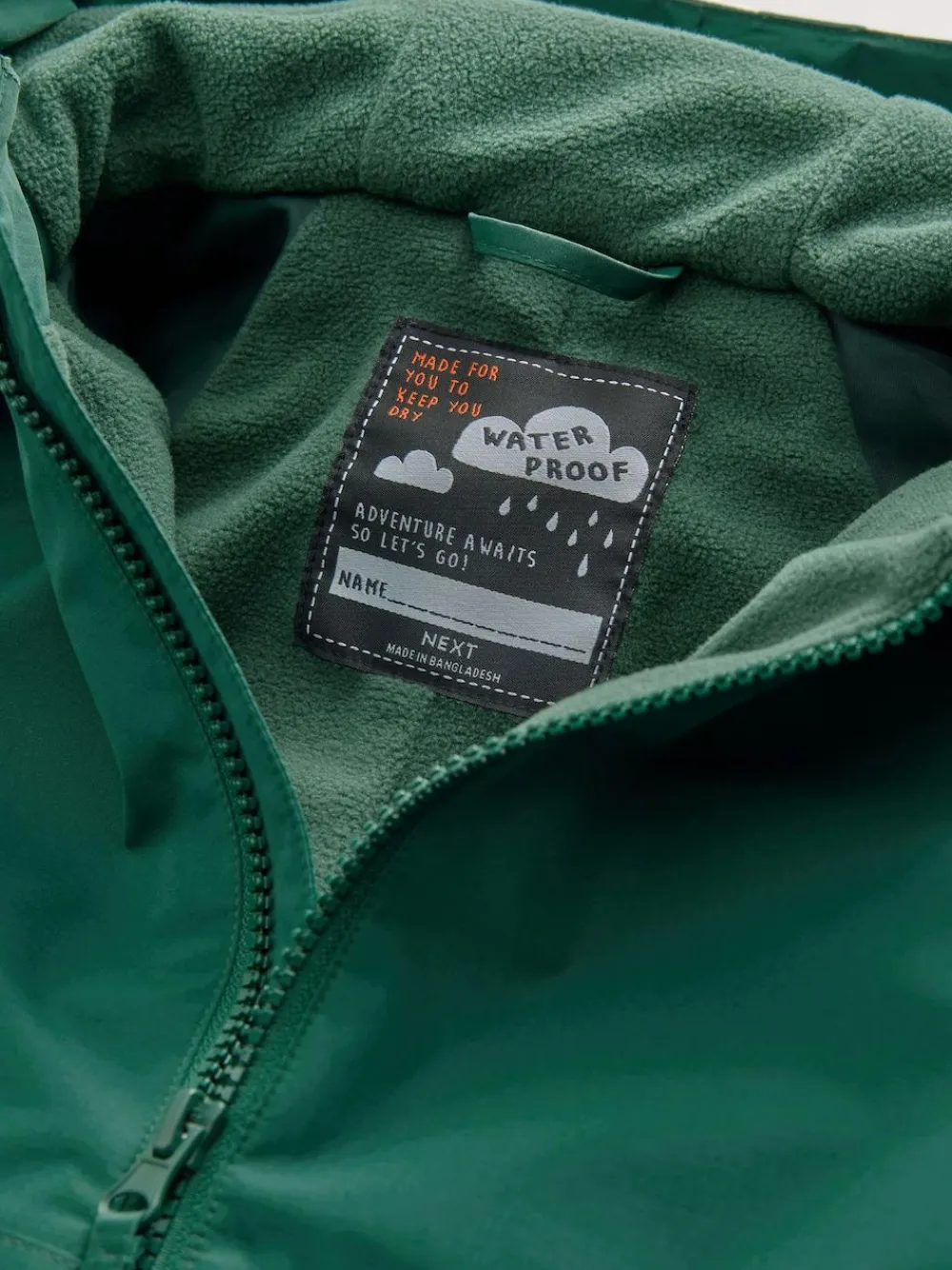Next Green Crocodile Waterproof Fleece Lined Puddlesuit (3mths-7yrs)^BOY Baby Winter Clothing|Coats, Jackets & Pramsuits