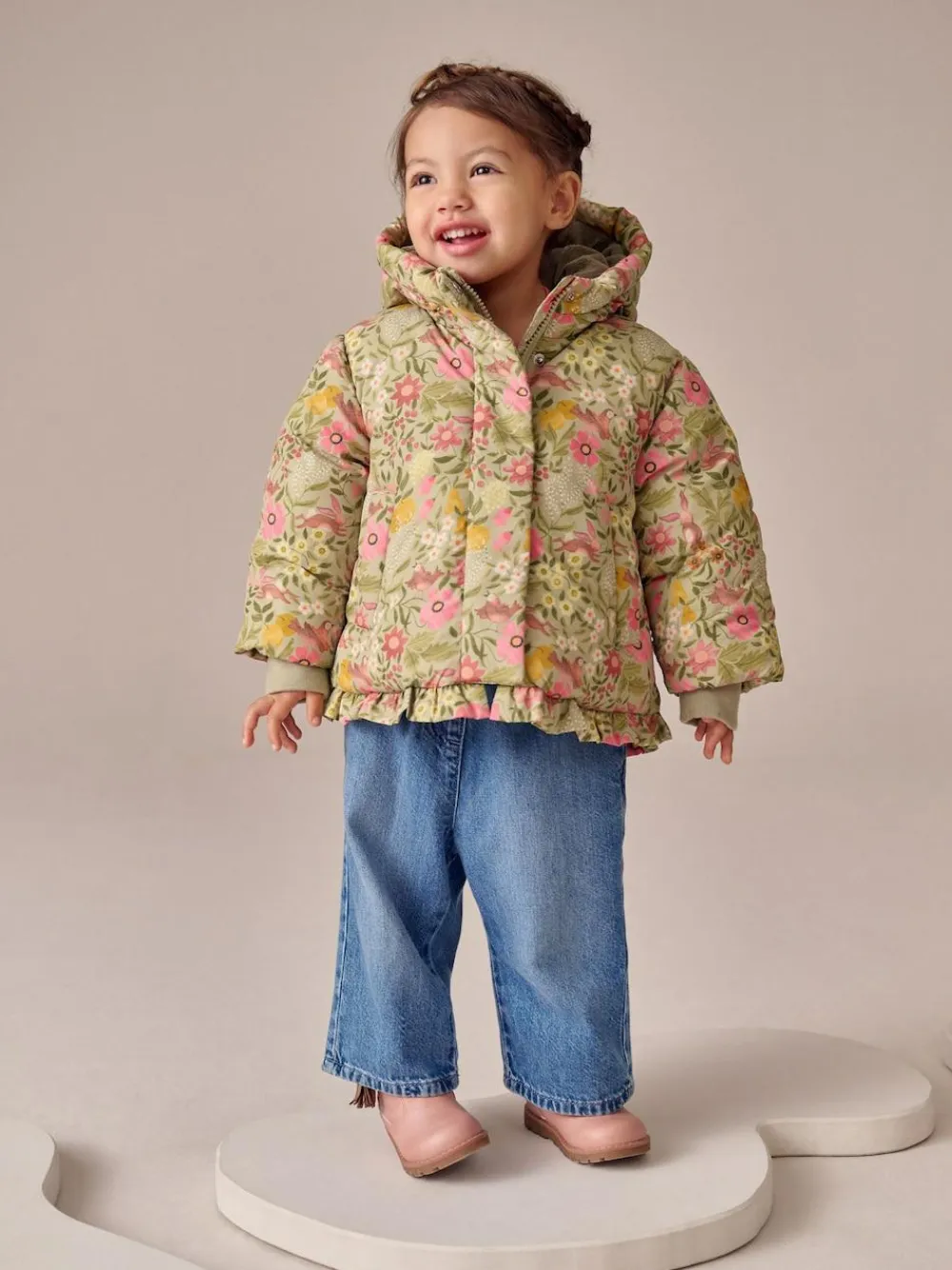 Next Shower Resistant Frill Hem Padded Coat (3mths-7yrs)^ Baby Winter Clothing|Coats, Jackets & Pramsuits