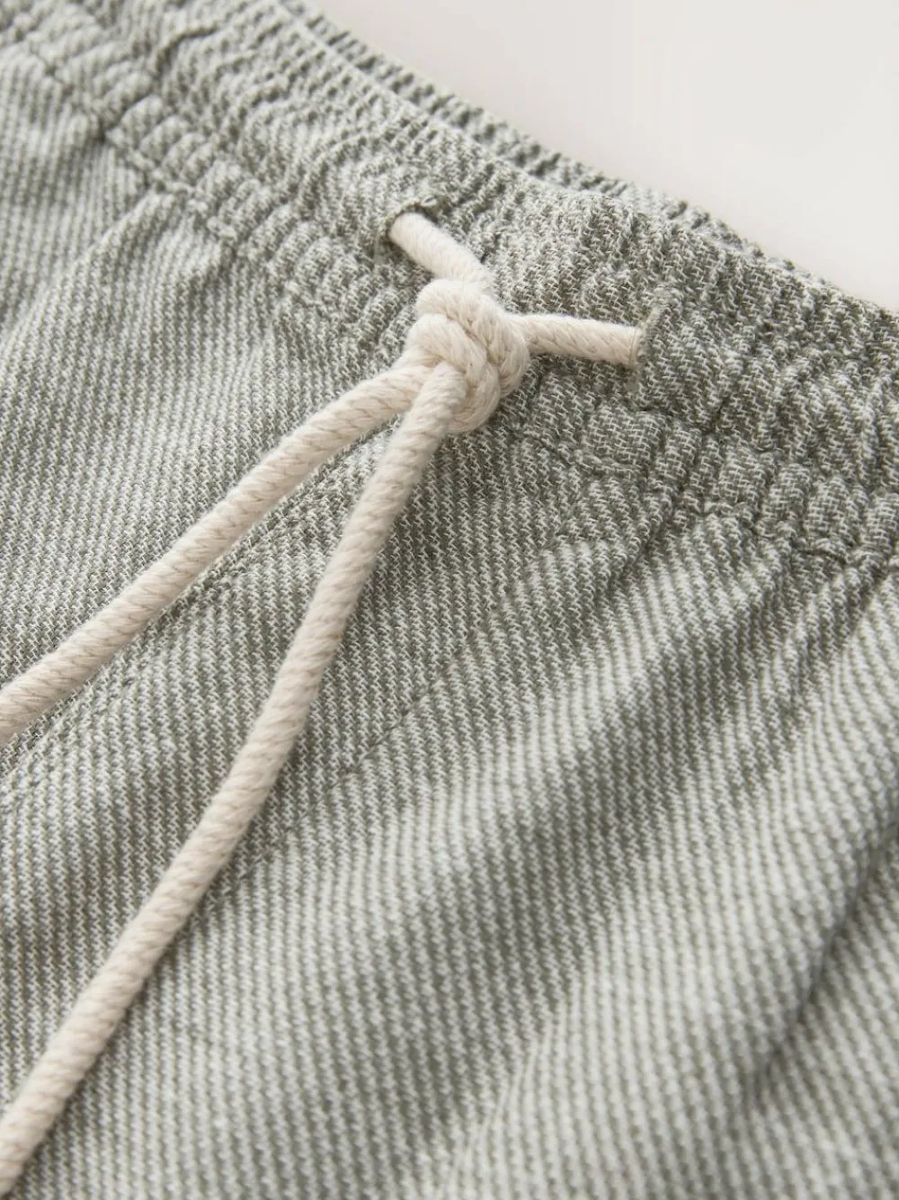 Clearance Next Linen Blend Elasticated Waist Shorts Green