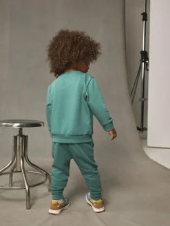 Discount Next Green Logo Sweatshirt And Joggers Set (3mths-7yrs)