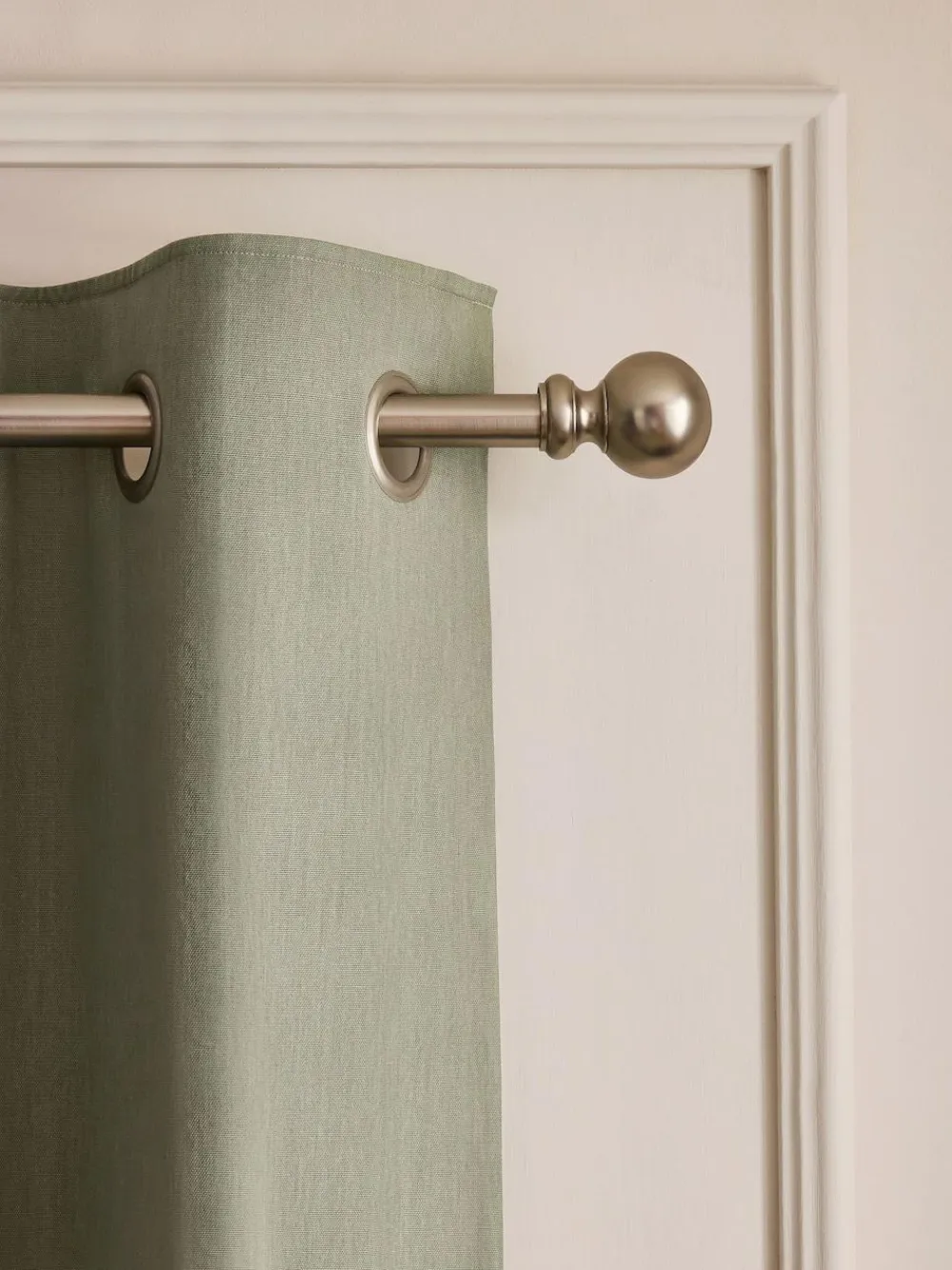 Next Green Olive Blackout/Thermal Cotton Eyelet Curtains^ Curtains & Blinds