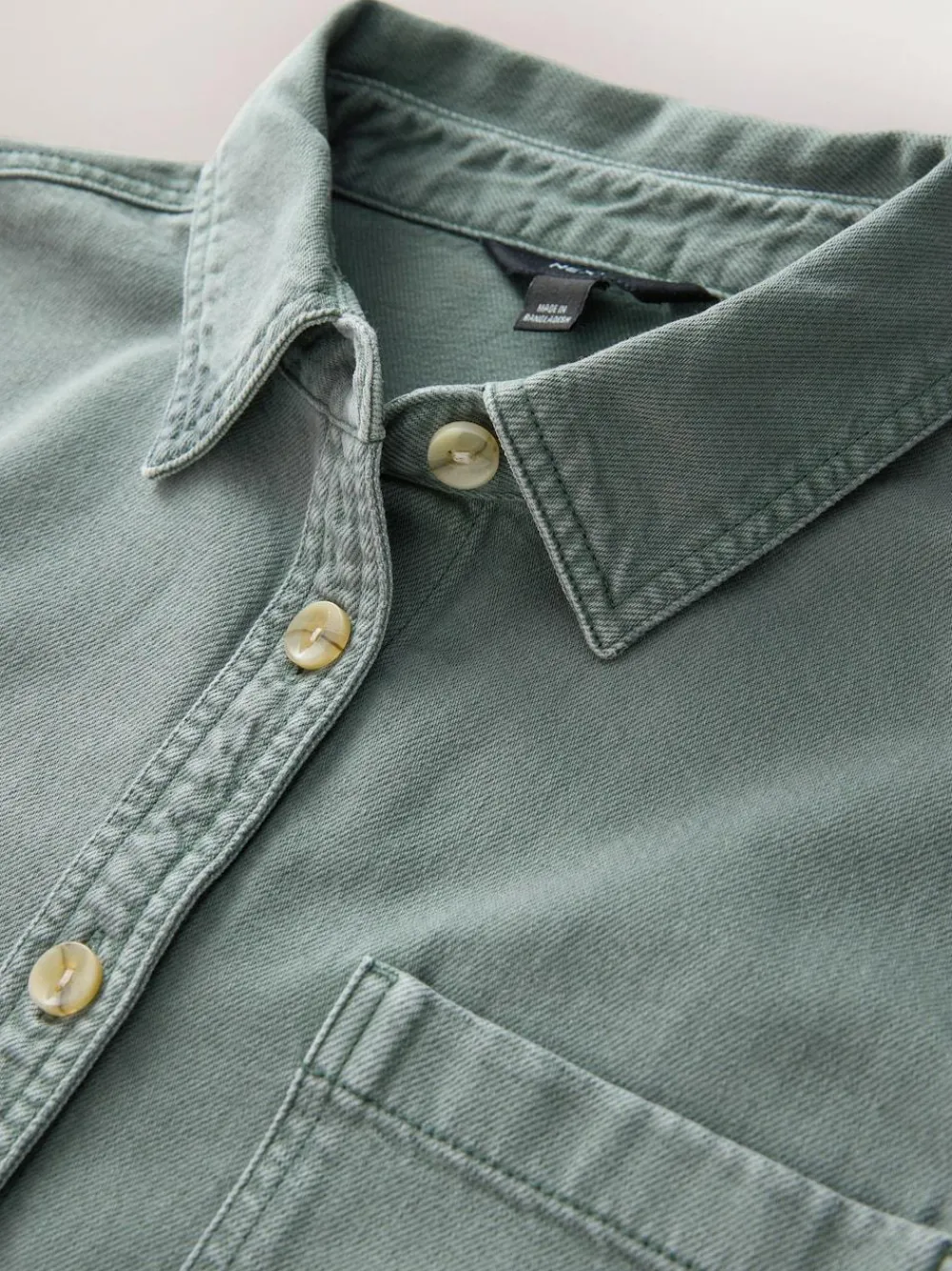 Clearance Next Green Oversize Denim Shirt
