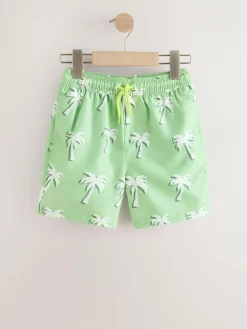 Best Next Green Palm Tree Printed Swim Shorts (3-16yrs)