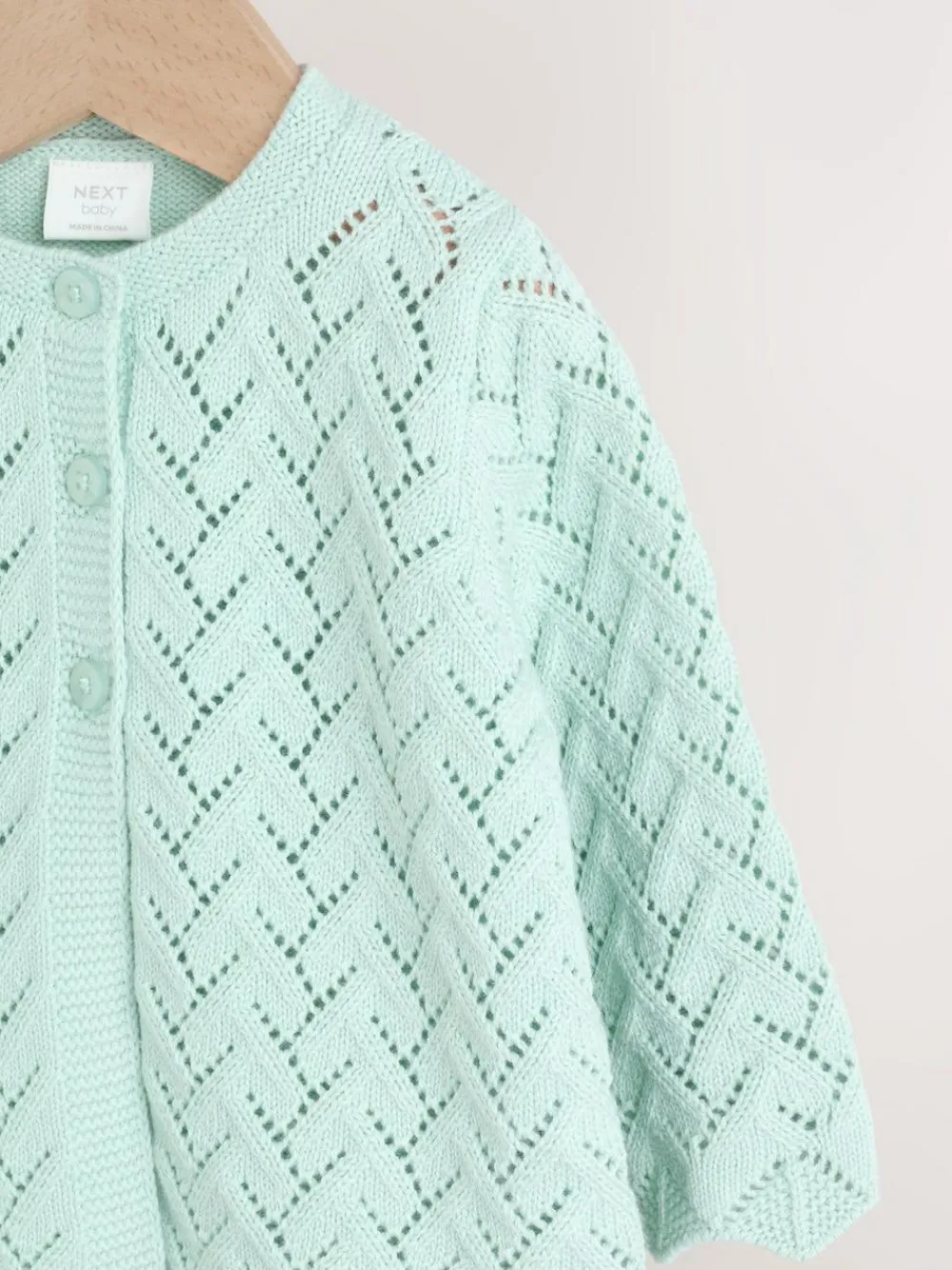 Next Pointelle Knitted Baby Cardigan (0mths-2yrs)^ Knitwear|Knitwear