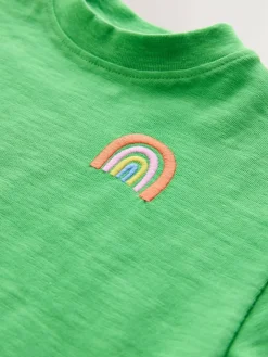 Next Short Sleeve Embroidered T-Shirt (3mths-7yrs)^ Tops|T-Shirts