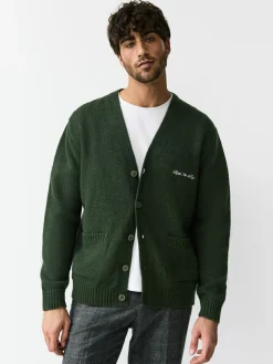 Next Regular Fit Embroidered Chest Motif Cardigan^ Knitwear|Knitwear