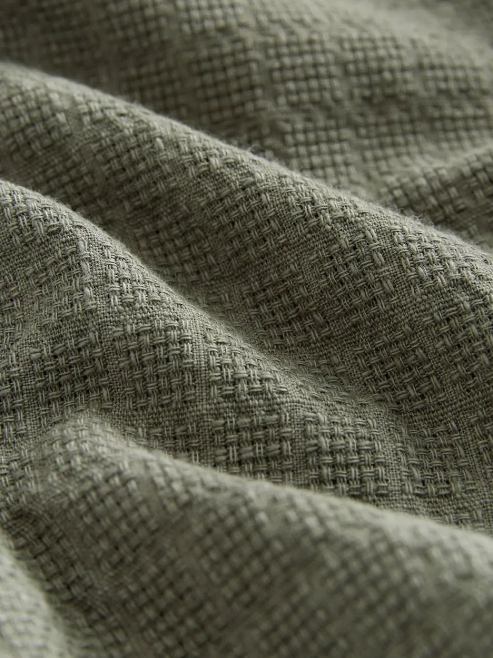 Next Regular Fit Textured Waffle Long Sleeve Shirt^ Shirts