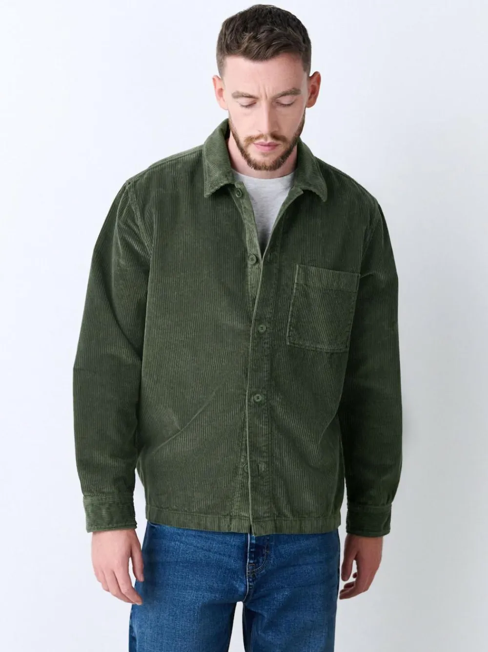 Next Single pocket Corduroy Shacket Overshirt^ Coats & Jackets|Coats & Jackets