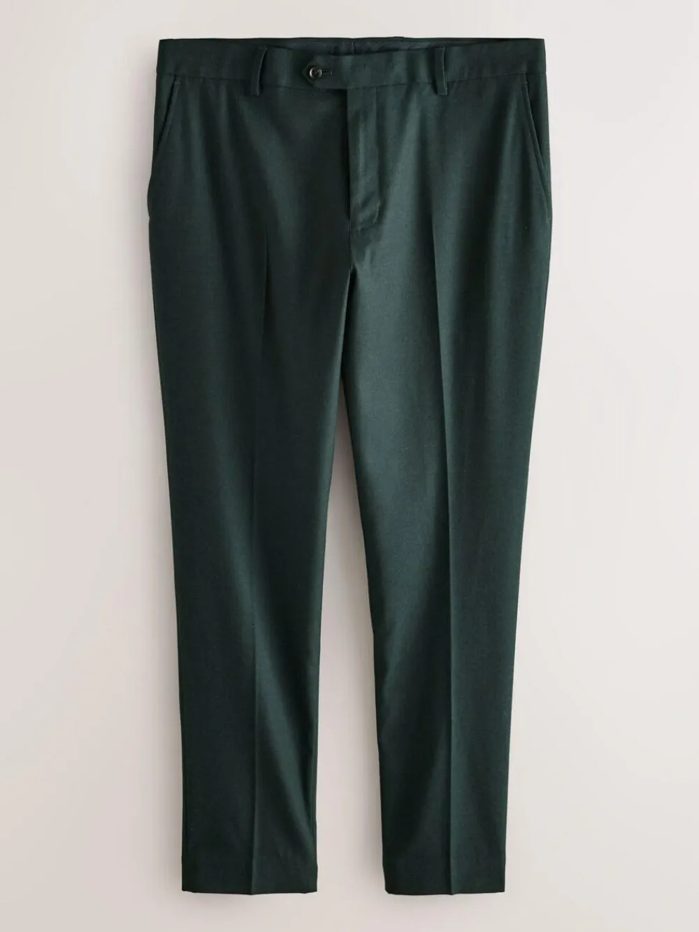 Best Next Slim Fit Flannel Suit Trousers Green