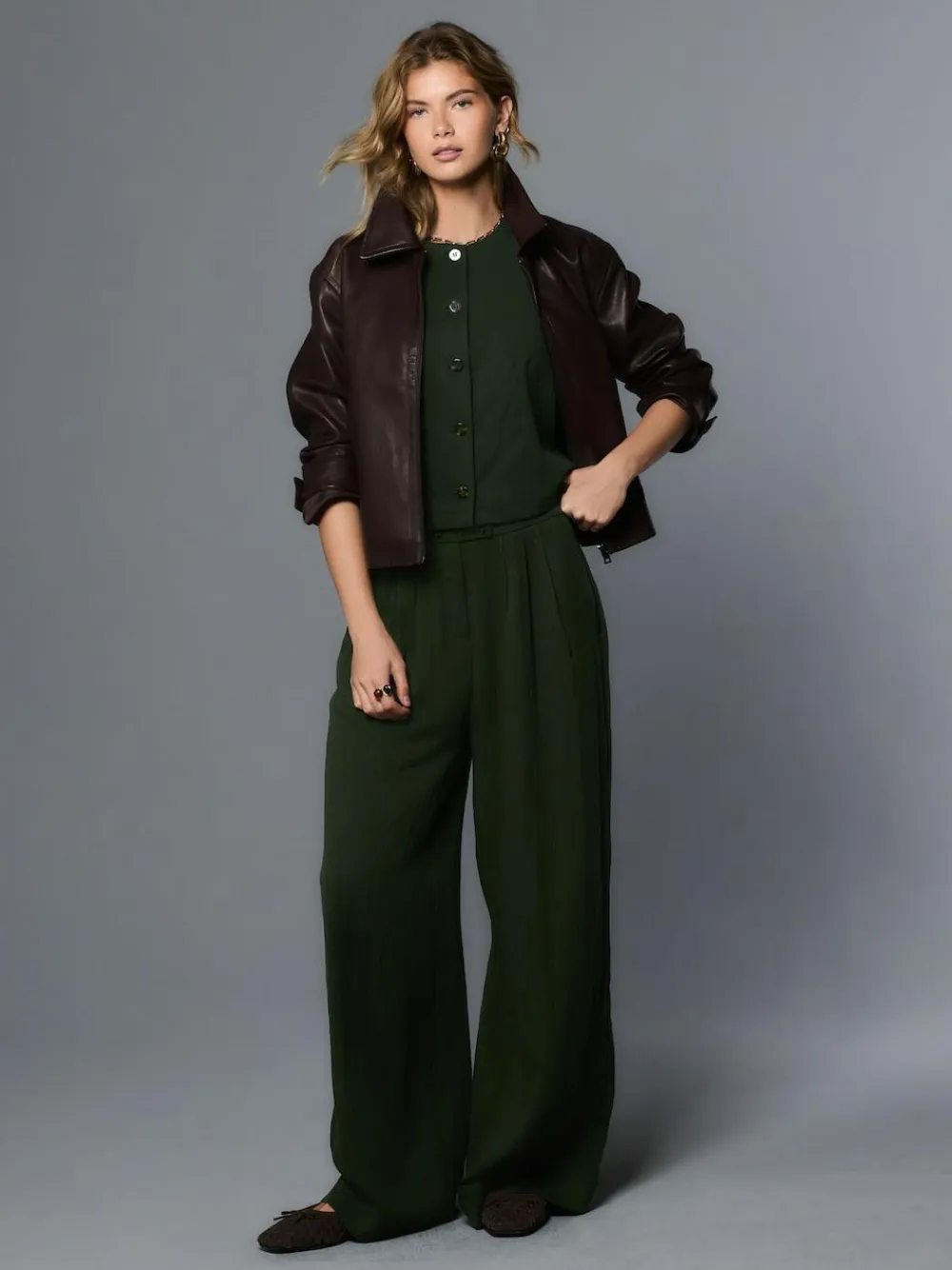 Next Superwide Pleated Trousers^Women Pants