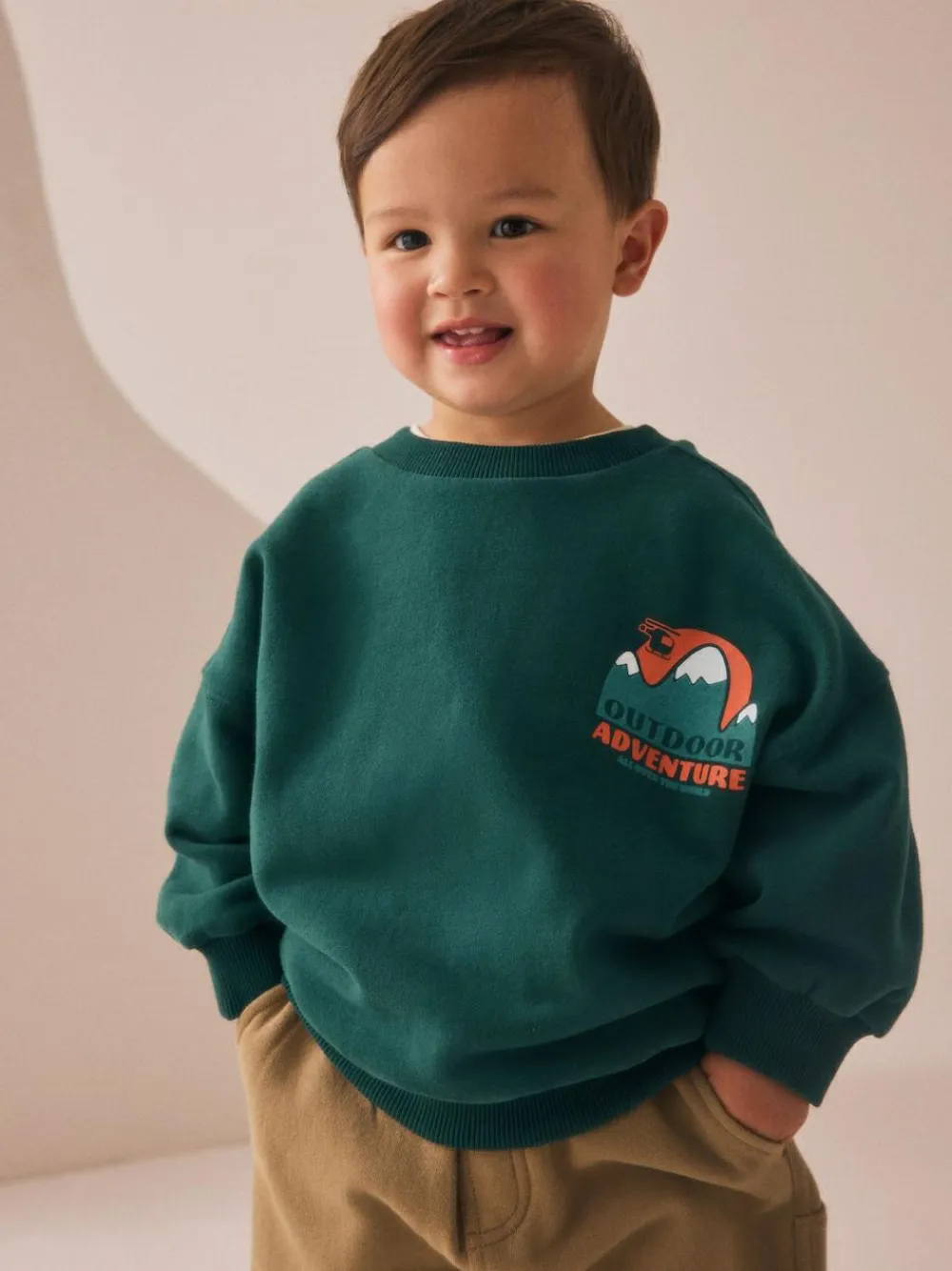 Next Sweatshirt and Utility Joggers Set (3mths-7yrs)^BOY Cosy Club|Sweatshirts & Hoodies